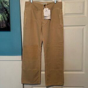 NWT Sandrine Rose/Free People French Worker Wide Leg Patch Pants - Size 31